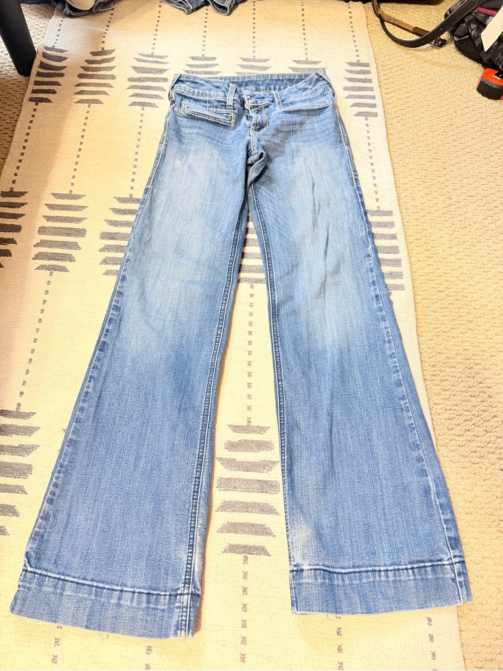 Ariat Light Blue Wide-Leg Flare Jeans